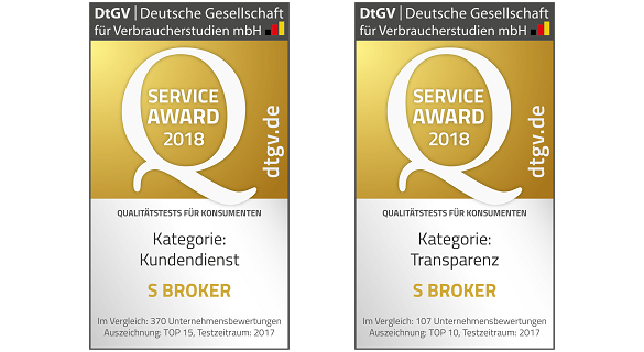 DtGV-Service-Award 2018“ fr Kundendienst und Transparenz