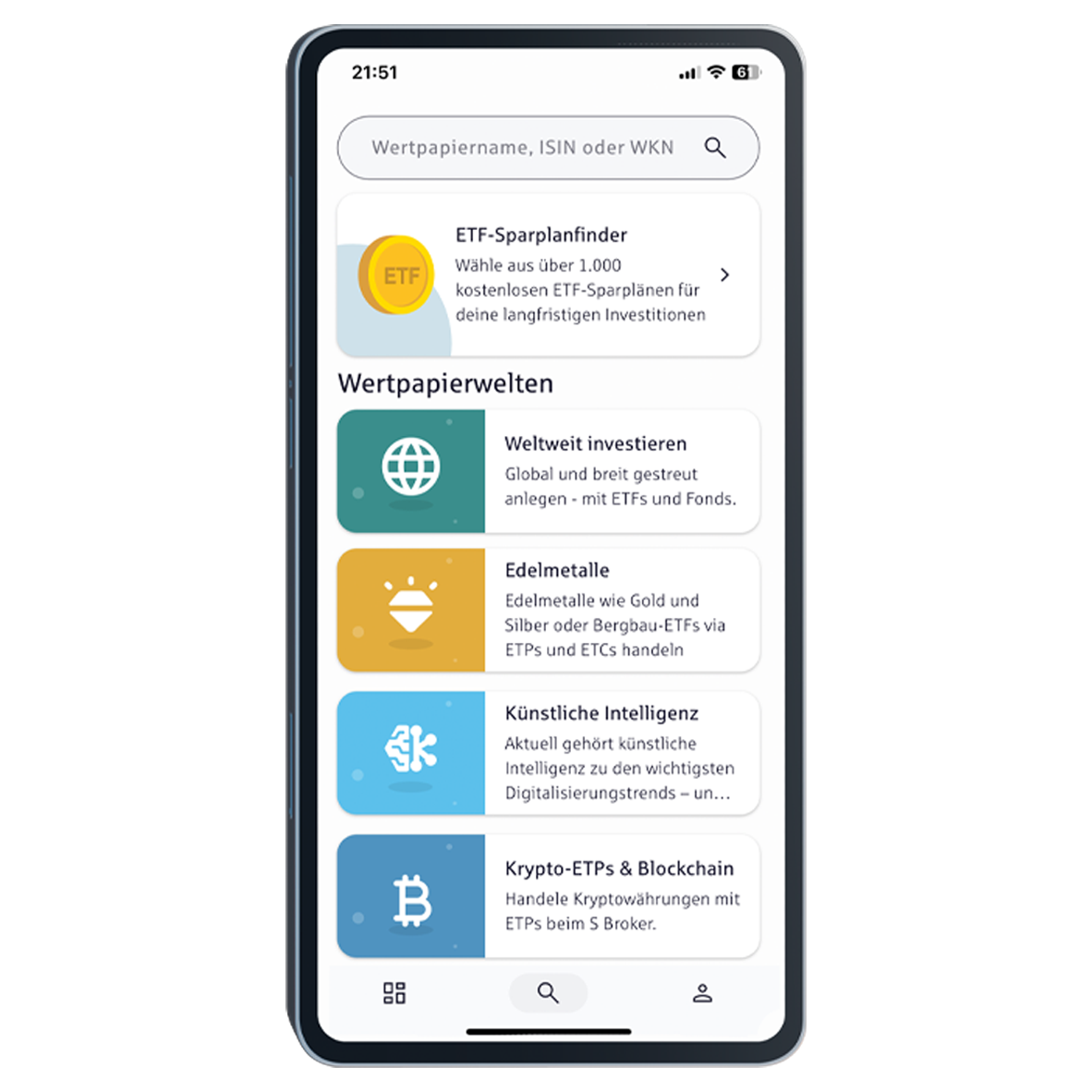 ETF-Sparplanfinder S Broker App ETF-Sparplanfinder S Broker App